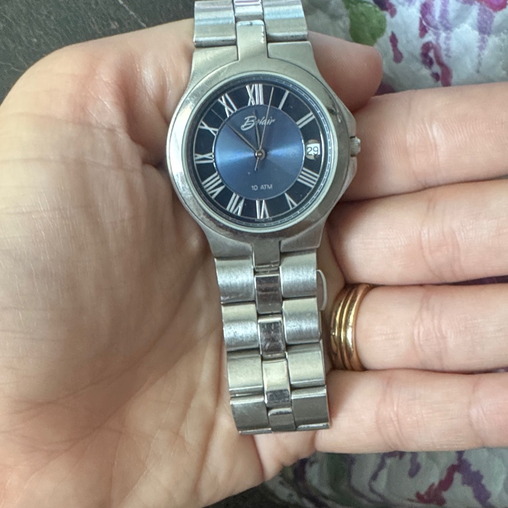 Belair Silver and Blue Watch